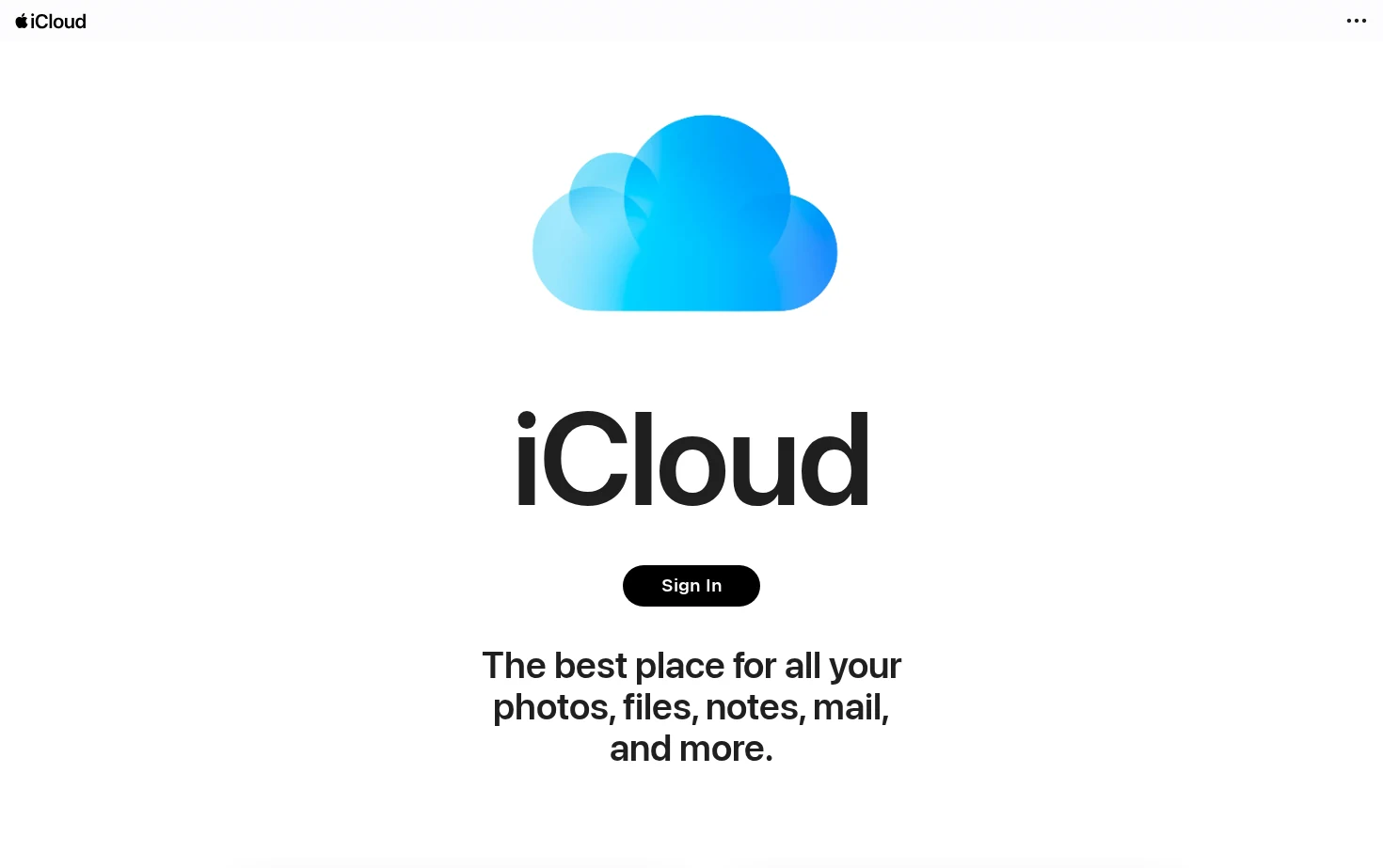iCloud 页面快照